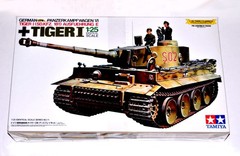 Tamiya German Army Heavy Tank Tiger I, Plastic Display Model 1/25 Scale [30611]
