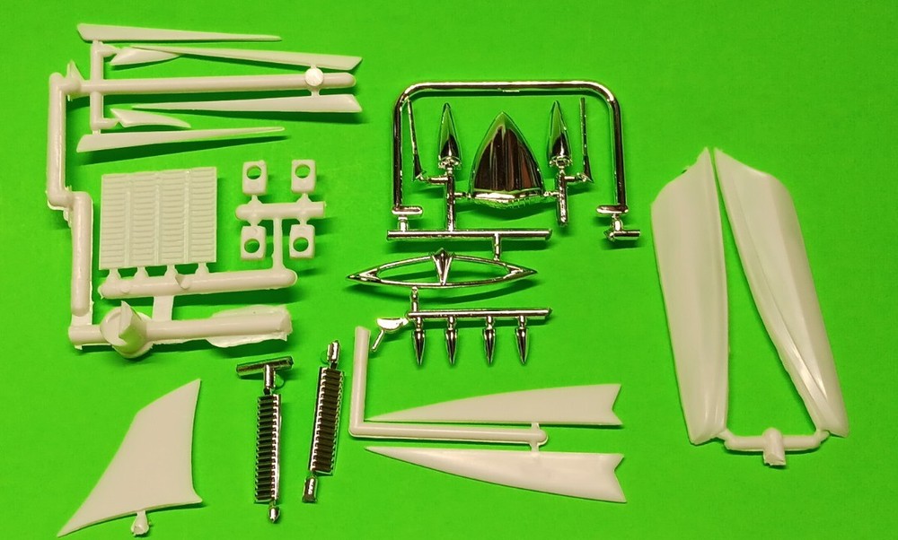 AMT 59 1959 Chrysler Imperial 1/25 HUGE Custom Show Car Parts Lot Fins