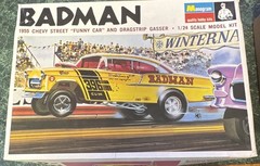 Monogram Badman ’55 Chevy Street Funny Car Gasser 1:24 Unassembled Kit 0229