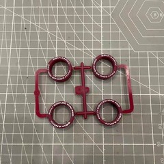 High-Quality DIY Tamiya 4WD CN Super Hard Tire Clear Engraved Mid-Bore Maroon