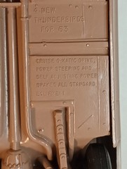 RARE 1963 Ford Thunderbird Dealer Promo 1:24 Plastic Car Bronze
