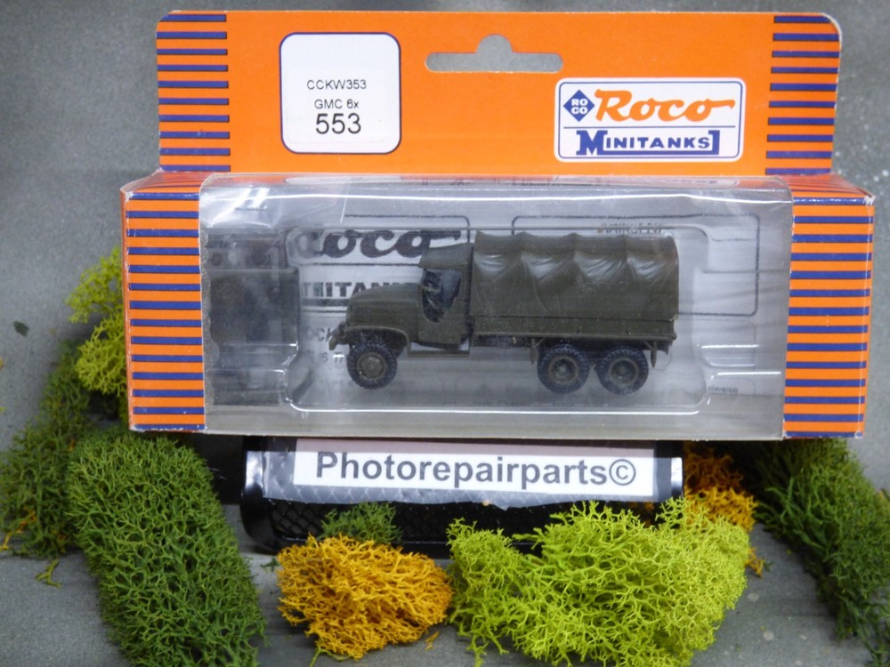 Roco Minitanks WWII US GMC M-34 2.5 T 6×6 Troop Cargo Truck Lot #7294©
