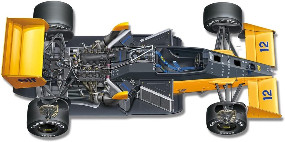 1/12 Lotus 99T 1987 Monaco GP Winner Model Kit by Platz/Beemax