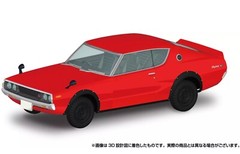 AOSHIMA 1/32 THE SNAP KIT NISSAN SKYLINE 2000 GTR WHITE Model Kit Red New