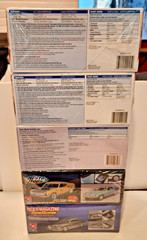 5 Model Kits ’57 Nomad ’69 Mach 1 ’65 Chevelle SS ’66 El Camino ’49 Mercury NISB