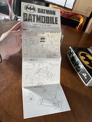 BATMAN BATMOBILE 1/43 AOSHIMA MODEL KIT F/S RARE IN STOCK