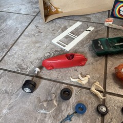 VINTAGE LOT MODEL KITS PLASTIC CARS HOT ROD PARTS and built body