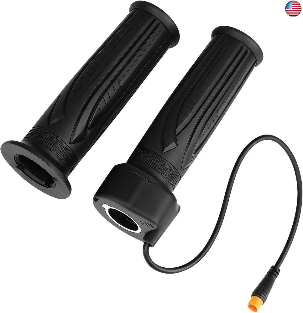 Full Twist Throttle Grip for Electric Bike 12V–72V, 3-Pin Waterproof Universal E