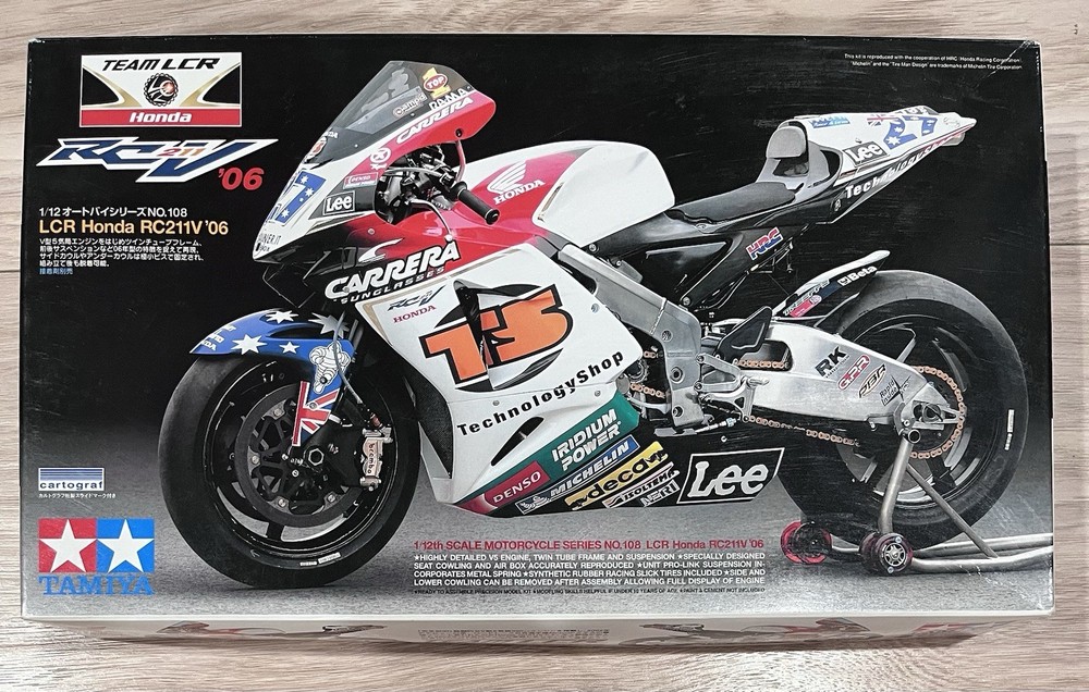 Tamiya 14108 1/12 LCR Honda RCV211 ’06 Casey Stoner + Front Fork Upgrade