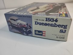 Revell 1934 Duesenberg Model Kit 1:48 Scale 1977 Vintage Partially Assembled