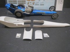 Hawaiian Top Fuel 1/25 Resin Body & Decal from Fremont Racing