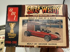 Vintage AMT George Barris SURF WOODY / Original 2166-200 / Model Kit + Signature