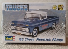 Revell 1966 Chevy Fleetside Pickup Plastic Model Kit 1/24 Scale