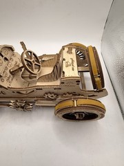 U-Gears U-9 Grand Prix Car Wooden Mechanical Model Assembled Crank/Trophy READ