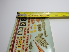 ✨VINTAGE ✨ Hubley | No. 154-156K | 1:24 #13 Thrill Drivers Decals – NOS