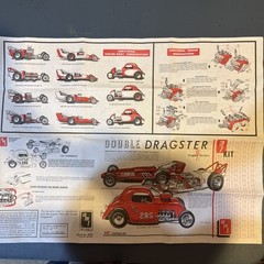 1/25 AMT Blueprinter Fiat Double Dragster Complete Factory Sealed Parts