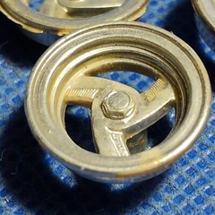 🌟 3 Spoke Custom Wheels 1:25 or 1:24 Scale 1000s Model Car Parts 4 Sale