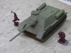 MIR / Roco Minitank Compatible WWII Russian SU-100 & Airfix Soldiers Lot#7391B©