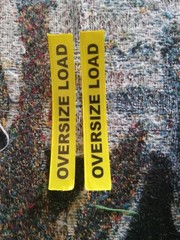 semi truck model kit accessories HAND MADE OVERSIZE LOAD BANNERS 1/24 1/25