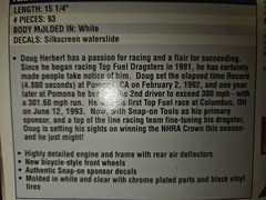Revell Snap-on Top Fuel Dragster Doug Herbert 1:25 Model Kit Skill 3 SSX2199