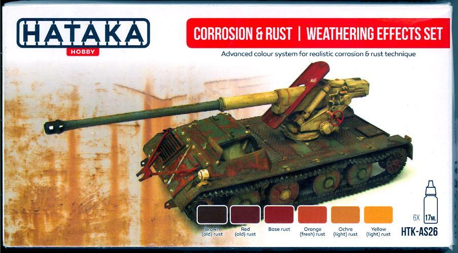 Hataka Hobby Paints CORROSION & RUST WEATHERING EFFECTS SET Acrylic Paint Set