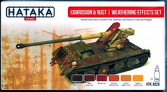 Hataka Hobby Paints CORROSION & RUST WEATHERING EFFECTS SET Acrylic Paint Set