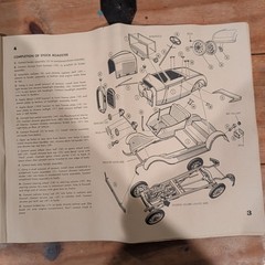 Vintage AMT 1929 Ford Model A Mod Rod Model Kit Instructions Only
