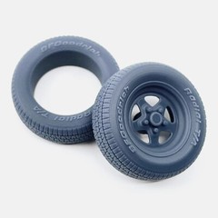 1/24 Resin 15 inch Weld Pro Star Wheels, BFGoodrich Radial T/A Tires, and Brakes