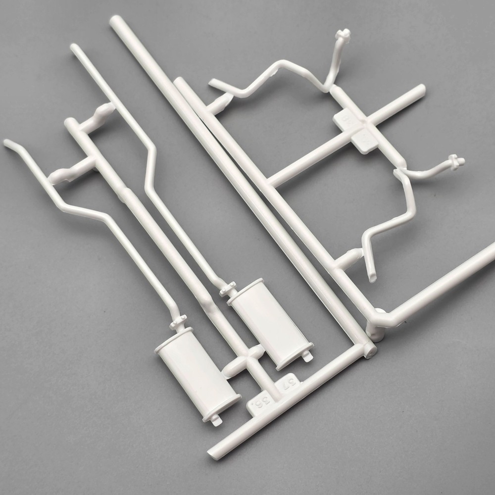AMT 1/25 66 1966 Chevelle Parts Kitbash Exhaust Pipes Mufflers