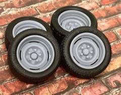 1/24 Scale: 18-inch “OE Steelie” Resin Wheels For Sports Cars