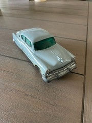 LOOK! 1954 CHEVY BELAIR 2 DOOR HT DEALER PROMO MODEL CAR BANK – Light Blue Gray