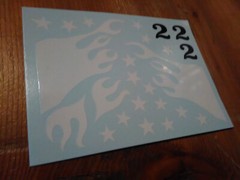 1971 Valiant Scamp Dart NASCAR 1/25 Decal Sheet #2 Stars Flames Race Car Graphic