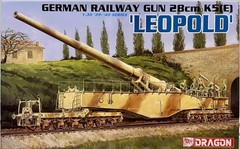 Dragon 1/35 6200 German Railway Gun 28cm K5(E) Leopold w/ metal barrel & figures