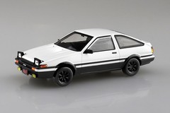 Aoshima Initial D Takumi AE86 Trueno 1/32 Snap Kit Color Mold Model Japan New