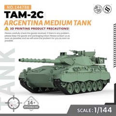 SSMODEL SS144788 1/144 Military Model Kit Argentina TAM-2C Medium Tank