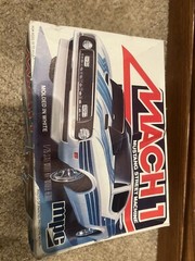 MPC 1973 Ford Mustang MACH 1 Street Machine 1/25 scale model kit molded in white