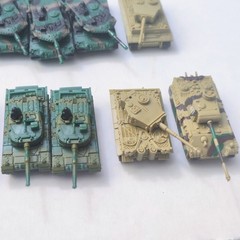 Lot Of 21 Choco Egg Mini Model Combat Tank WW2 US SU GE JP import Japan