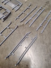 3D Printed 1/25 Bradford Built flat deck, 104mm width, Dually Version