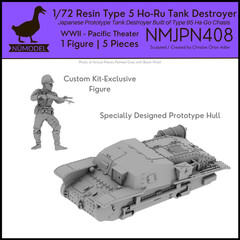 NUMODEL NMJPN408 | 1/72 Resin WWII IJA Type 5 Ho-Ru Tank Destroyer Prototype Kit