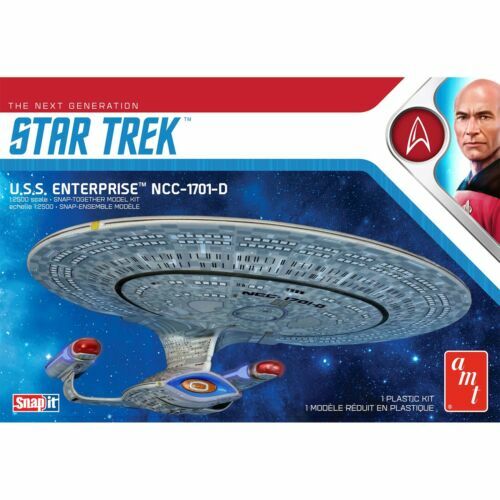 AMT 1/2500 Star Trek Enterprise D Snap Together Model AMT1126M