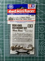 Tamiya MINI 4WD Upgrade Parts HEX MOUNT SET (10mm, 15mm) 15395