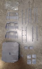 3D Printed 1/25 Bradford Built flat deck, 104mm width, Dually Version