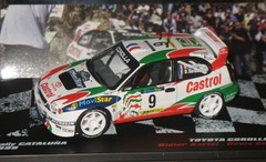 WRC DIDER AURIOL COROLLA CATALUÑA 1998 RALLY SCALE MODEL 1:43 BUBBLE DIECAST