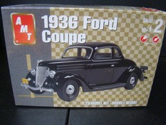AMT 1936 FORD 5 WINDOW COUPE FACTORY SEALED GREAT CAR TO BUILD AS AN OLD GASSER