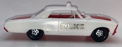 1964 Ford (sort of) Police 2door Hardtop 1/25 GAY TOYS Red/White Plastic Coaster