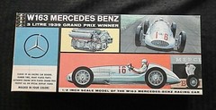 Hawk Model Co. 1939 Mercedes-Benz W163 Grand Winner Car No 155-150 In Box (1961)