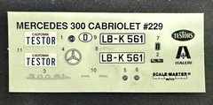 Italeri Testors Mercedes Benz 300SL Cabriolet 1:24 Plastic Model N.O.B. 229