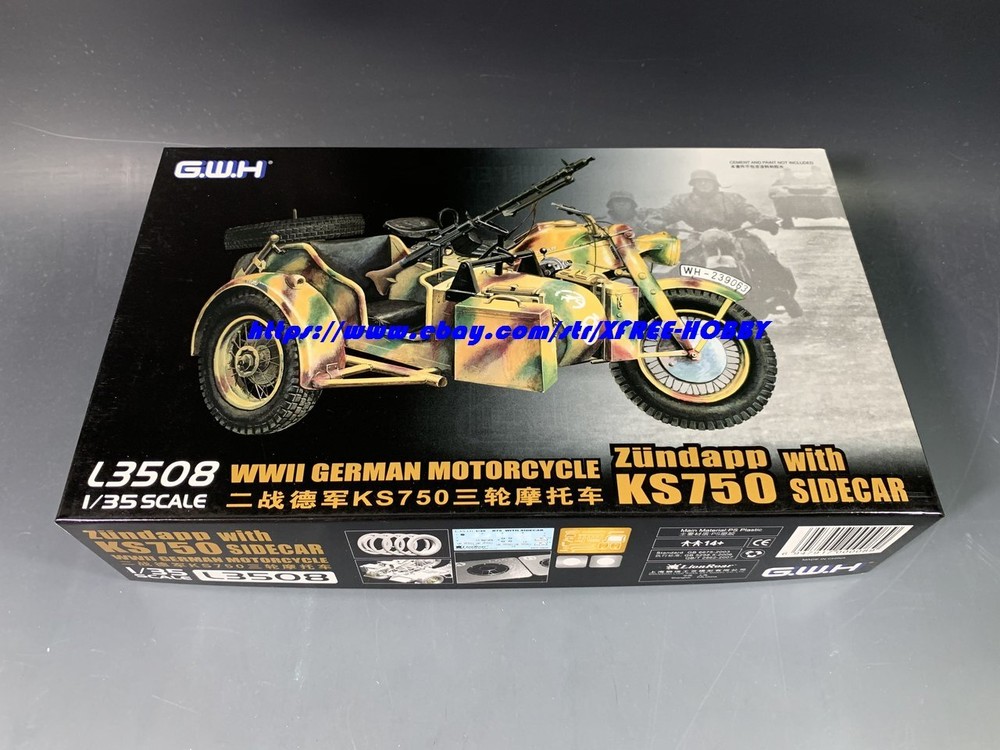 Great Wall Hobby L3508 1/35 Zundapp KS750 with Sidecar