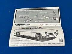 Original 1970s Vintage AMT 1949 49′ Merc Model Kit Assembly Instruction Book