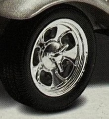 HALIBRAND WHEELS – 30 FORD WOODY STREET ROD – REVELL – MODEL CAR KIT PARTS LOT